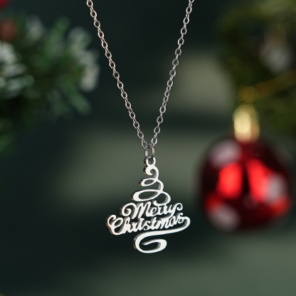 ✨ Merry Christmas Script Necklace ✨