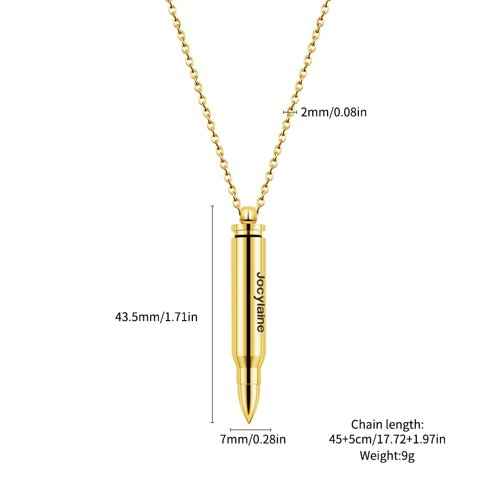 Soul Companion - Bullet Urn Necklace