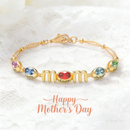 Color Egg MOM Birthstone Bracelet