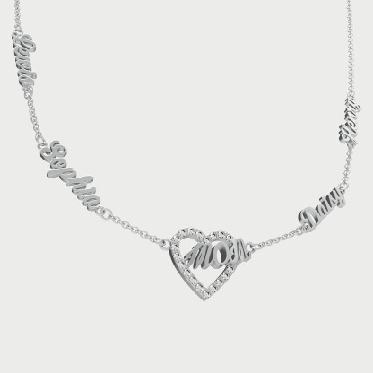 Mother's Day Gifts💖 Personalized Heart MOM Name Necklace