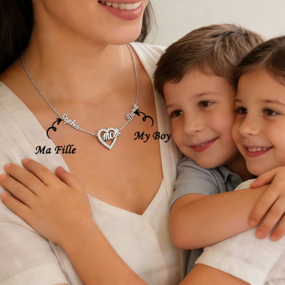 Mother's Day Gifts💖 Personalized Heart MOM Name Necklace