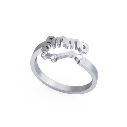 Personalized Zodiac Name Ring