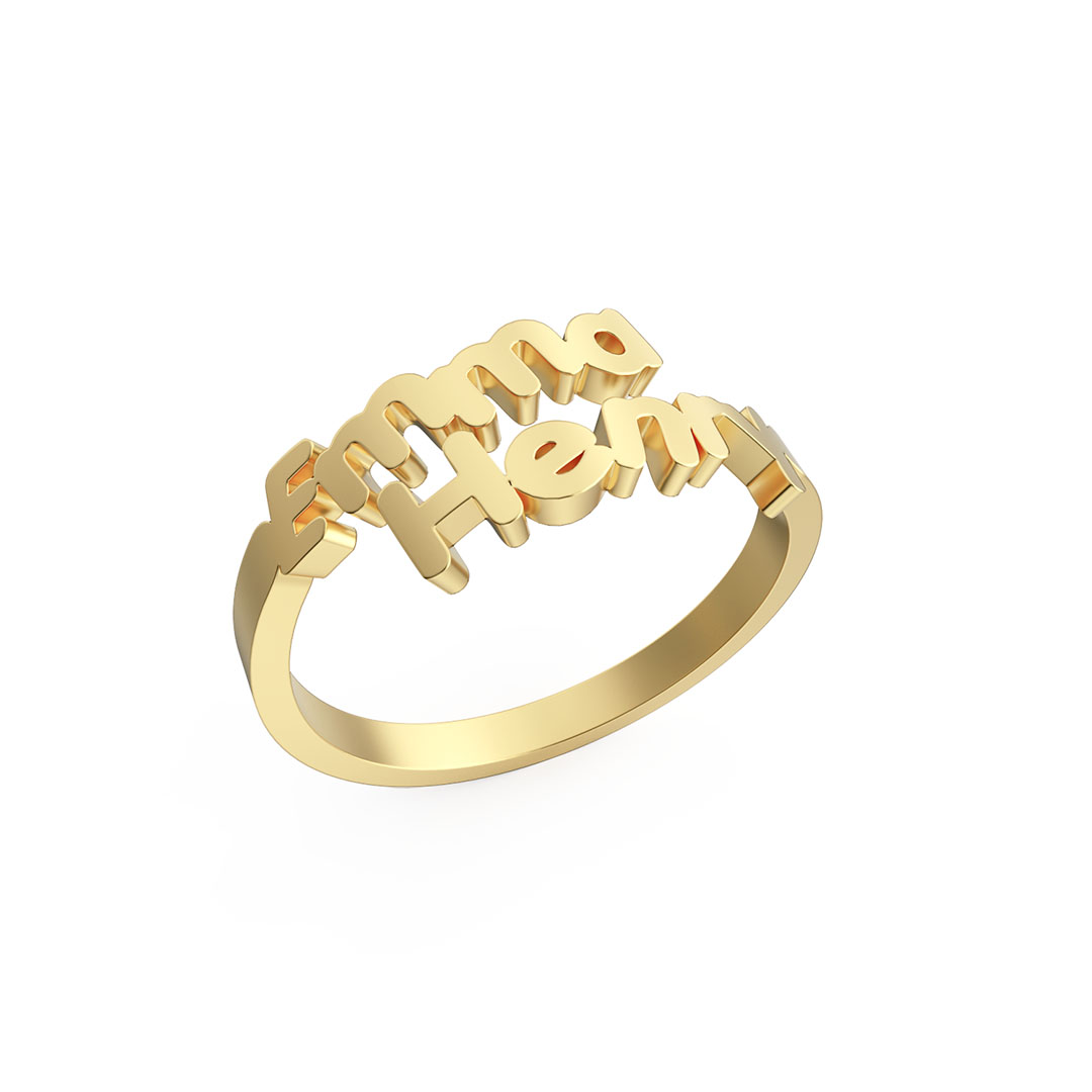 Personalized Family Names Ring