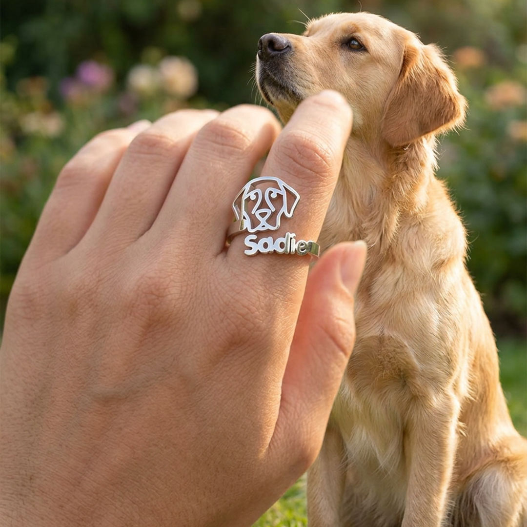 Personalized Dog Breed & Name Ring