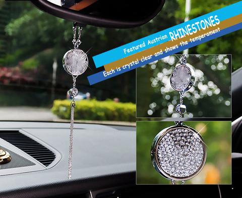 Car Perfume Pendant High-end Car Rearview Mirror Diamond Pendant