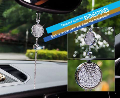 Car Perfume Pendant High-end Car Rearview Mirror Diamond Pendant