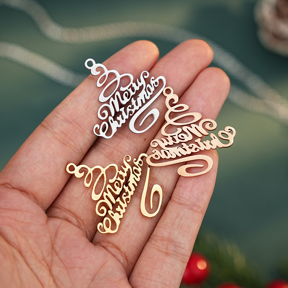✨ Merry Christmas Script Necklace ✨