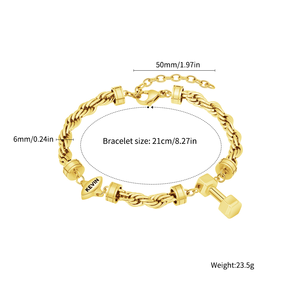 [Copy]✨Twist Chain "My Interests" Custom Bracelet