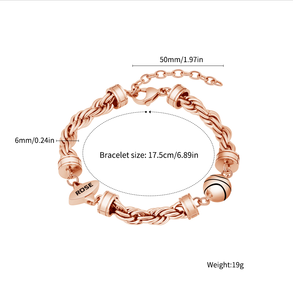 [Copy]✨Twist Chain "My Interests" Custom Bracelet