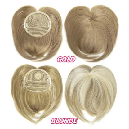 HOT SALE🔥 45% OFF|SHORT NATURAL  HAIR TOPPERS With Bangs