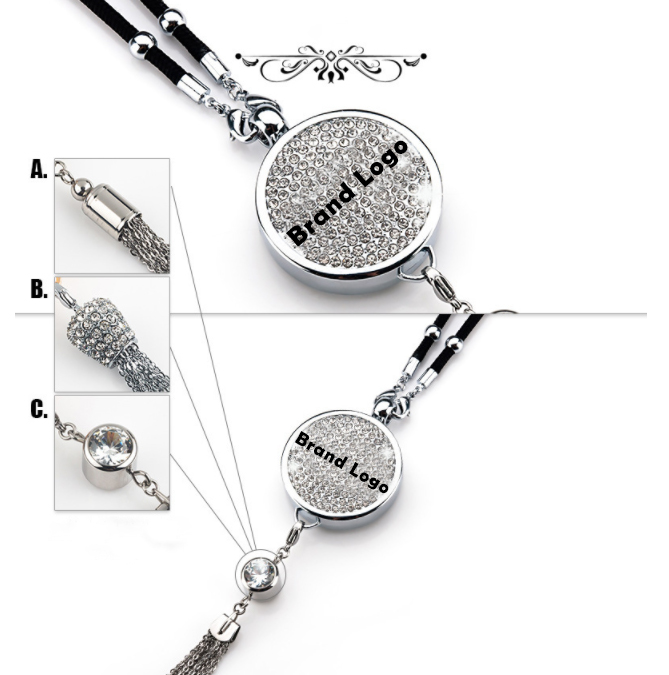 Car Perfume Pendant High-end Car Rearview Mirror Diamond Pendant