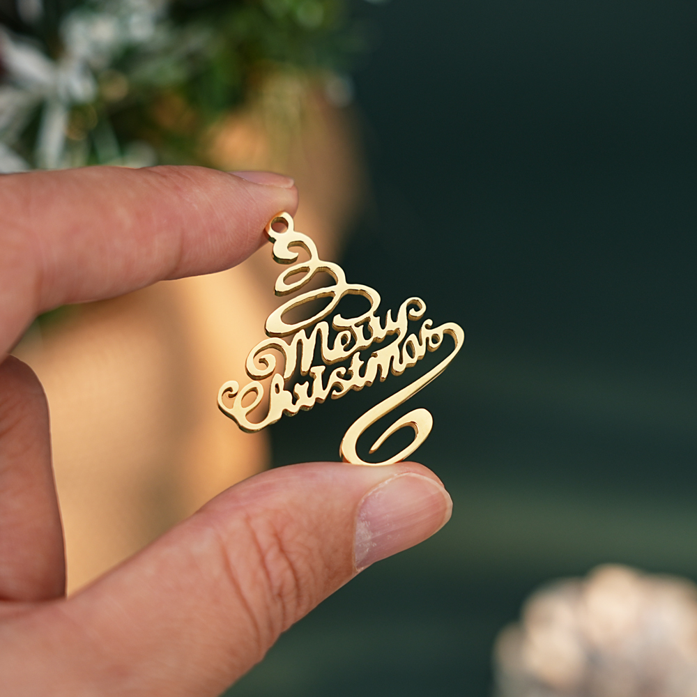 ✨ Merry Christmas Script Necklace ✨