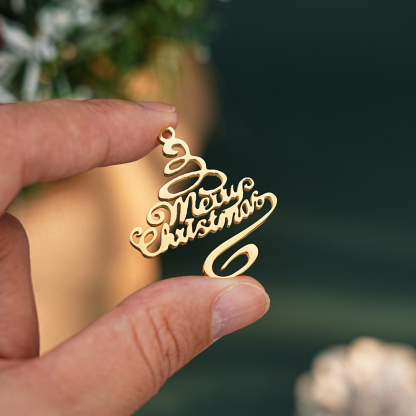 ✨ Merry Christmas Script Necklace ✨