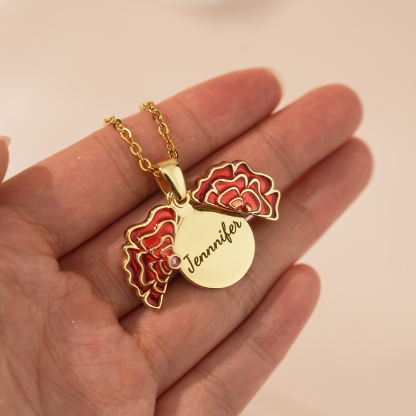 Valentine's Day Gifts🌸 Personalized Blooming Flower Name Necklace