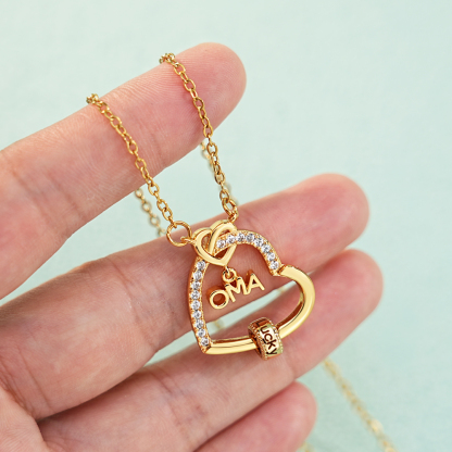 Personalized Family Name Necklace for Mom