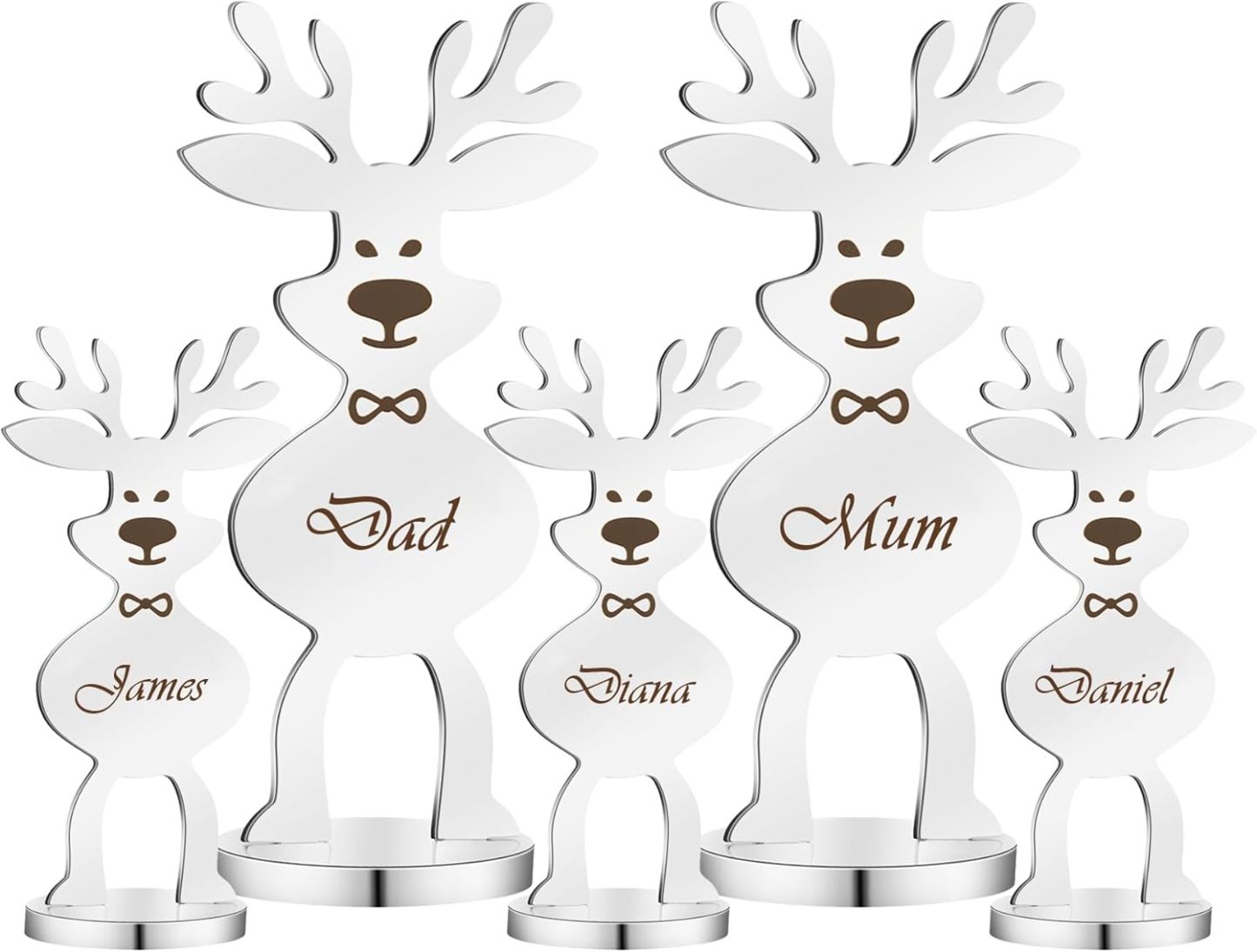 Personalized Reindeer Place Card Holder