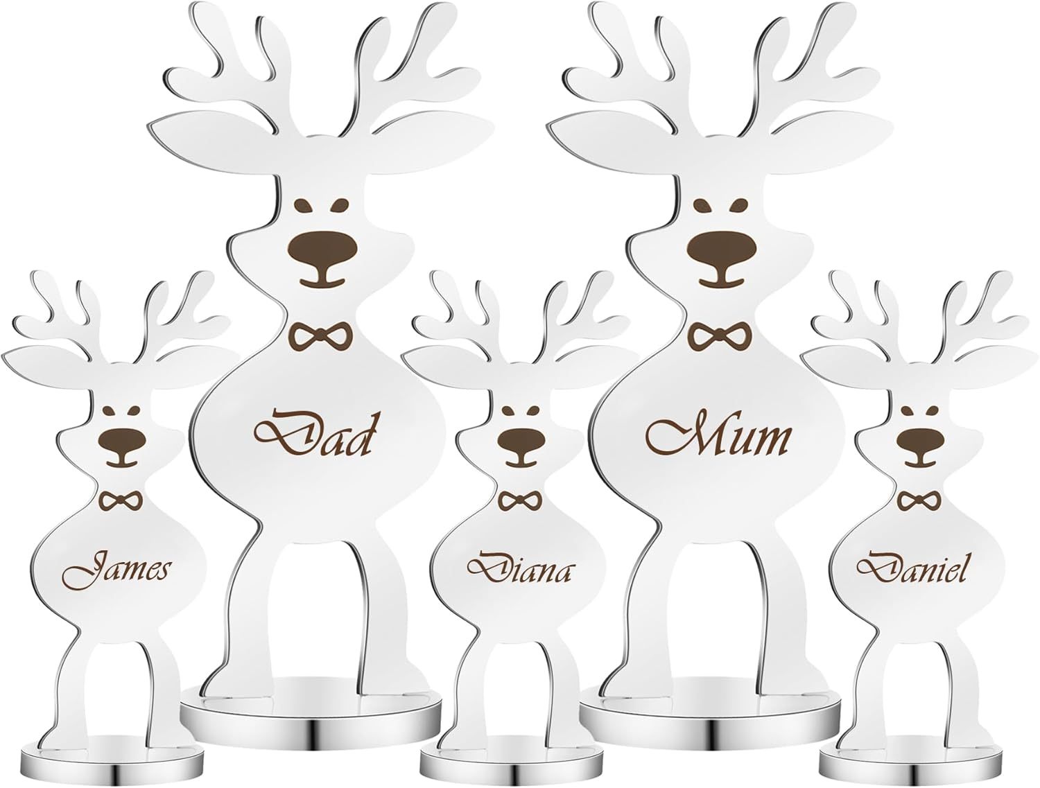 Personalized Reindeer Place Card Holder