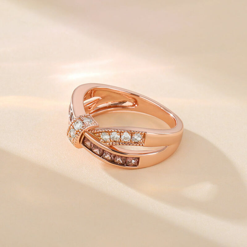 Bow Crossover Women's Wedding Band