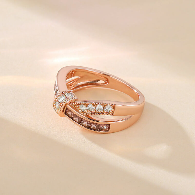 Bow Crossover Women's Wedding Band
