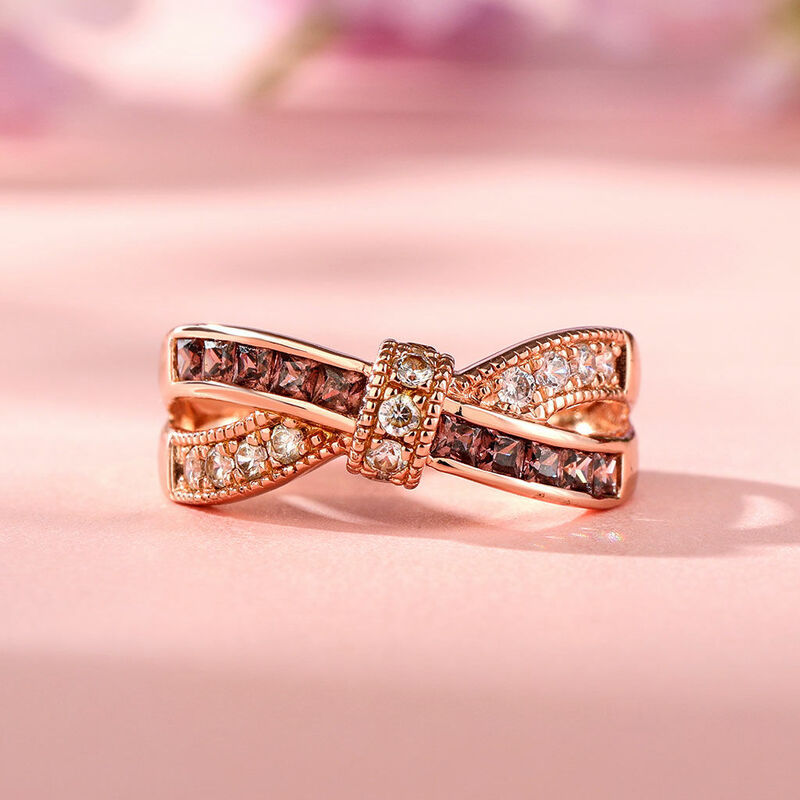 Bow Crossover Women's Wedding Band