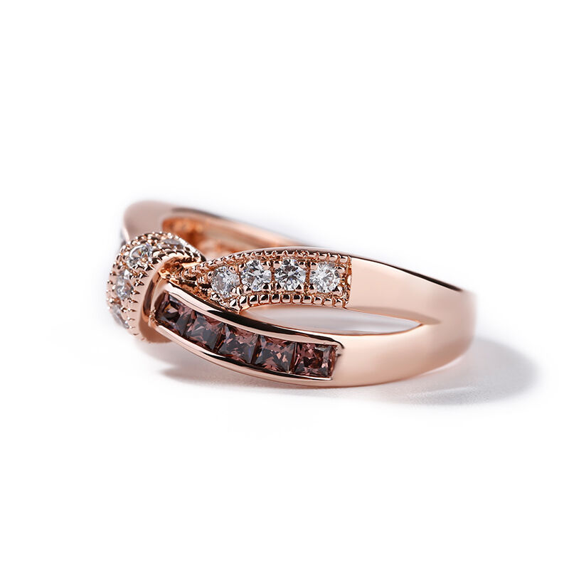 Bow Crossover Women's Wedding Band