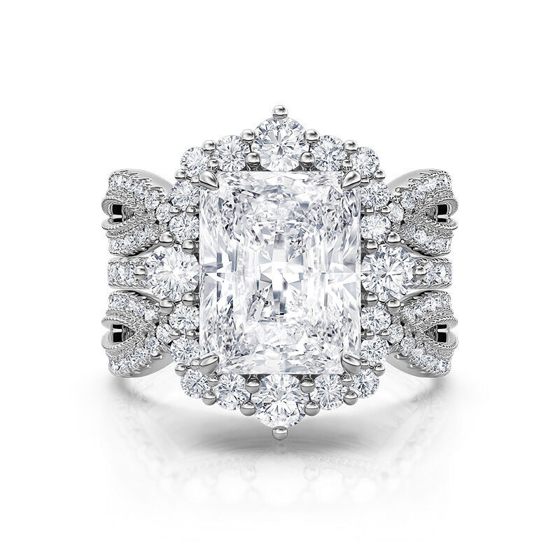 Interchangeable Halo Engagement Ring Set
