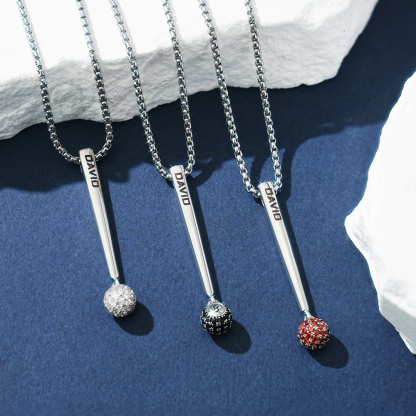 Customized Name Snooker Necklace