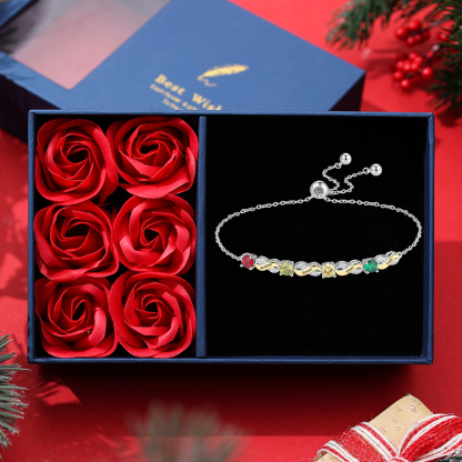 Custom Infinity Bracelet, Personalized Family Bracelet for Mom