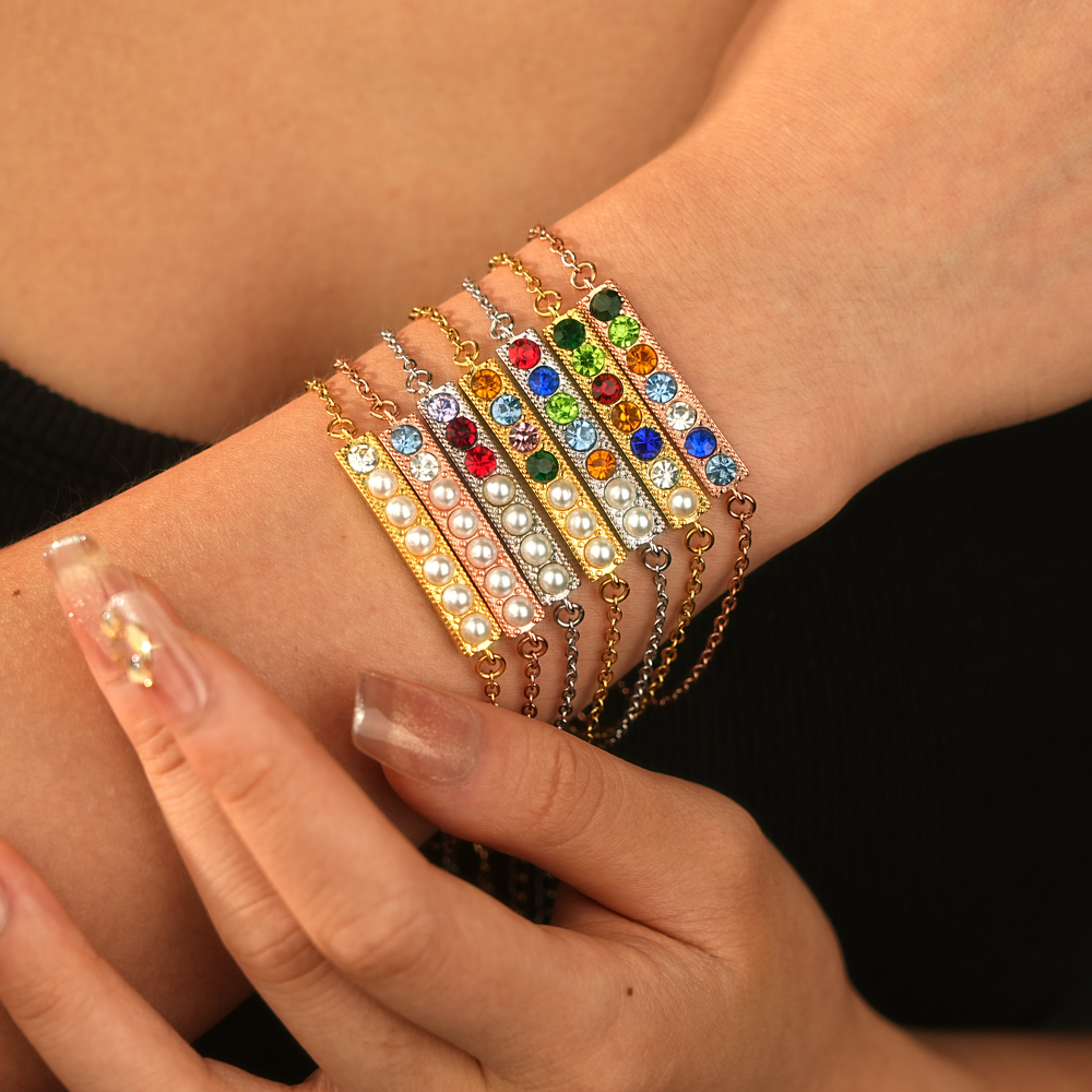 ✨ Personalized Birthstone & Pearl Bracelet/Necklace ✨