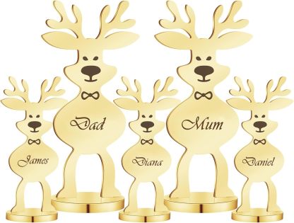 Personalized Reindeer Place Card Holder