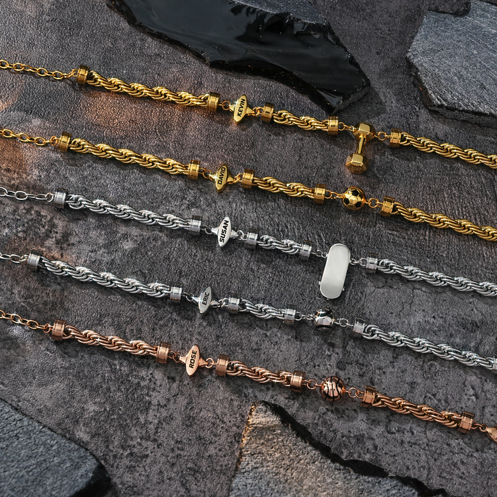 [Copy]✨Twist Chain "My Interests" Custom Bracelet