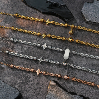 [Copy]✨Twist Chain "My Interests" Custom Bracelet