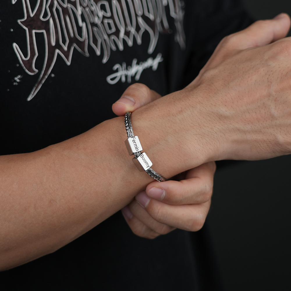 Personalized Name Bead Bracelet