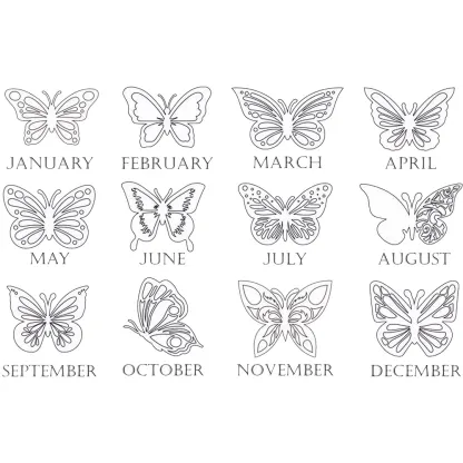 Personalized Butterfly Pendant Zircon Necklace Adorned with Heart Crystal Engraved Name Gift for Woman