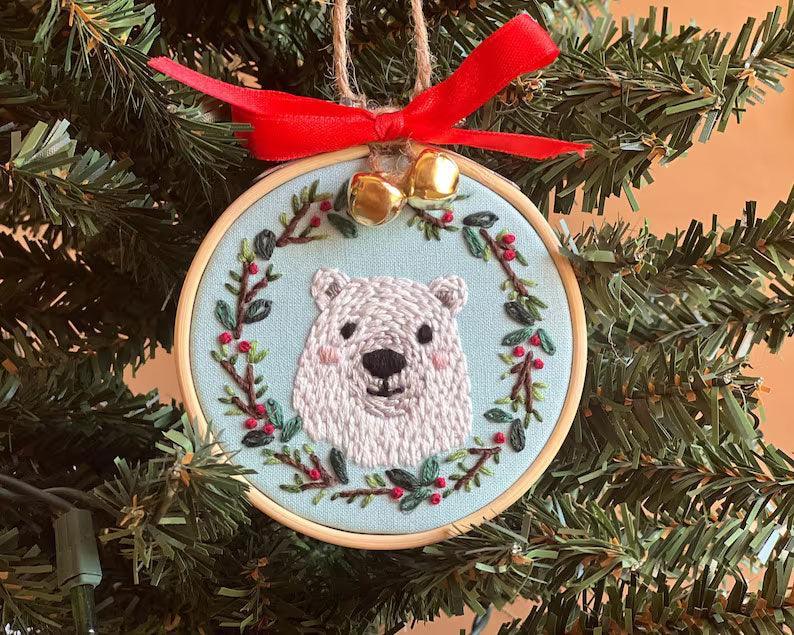 Woodland Animals Christmas Ornaments Embroidery Kit - 2025 New Products