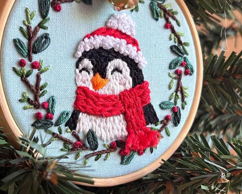 Woodland Animals Christmas Ornaments Embroidery Kit - 2025 New Products