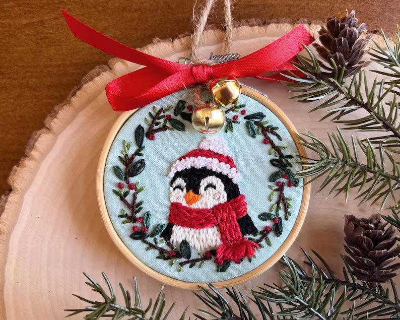Woodland Animals Christmas Ornaments Embroidery Kit - 2025 New Product