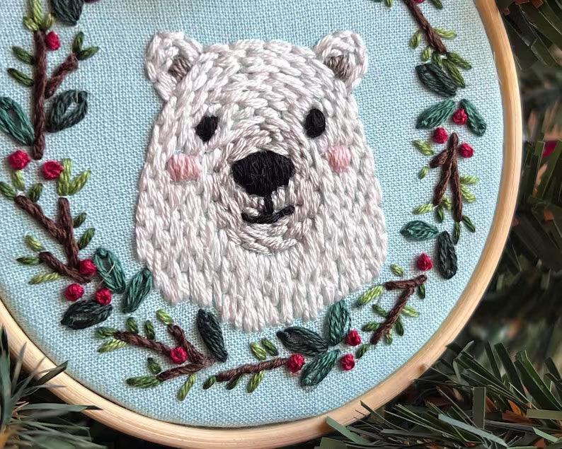 Woodland Animals Christmas Ornaments Embroidery Kit - 2025 New Products