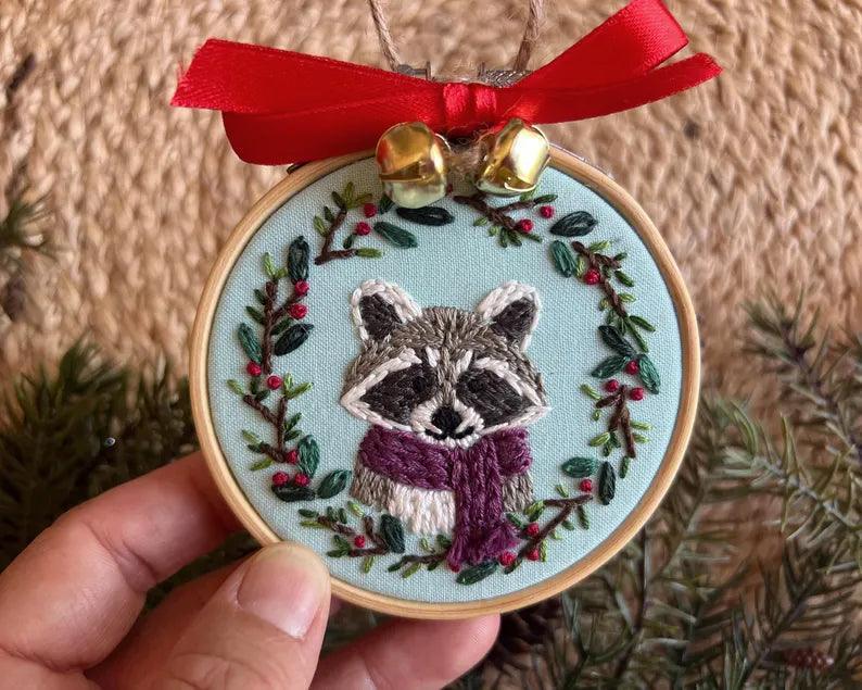 Woodland Animals Christmas Ornaments Embroidery Kit - 2025 New Products