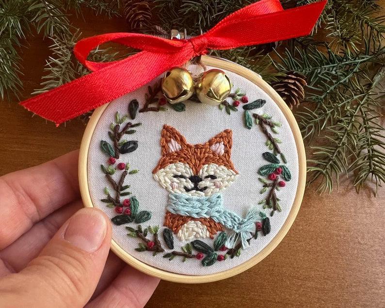 Woodland Animals Christmas Ornaments Embroidery Kit - 2025 New Products