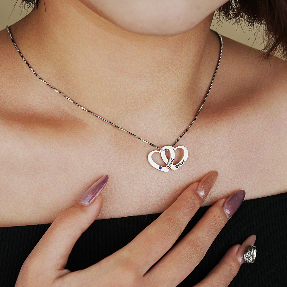 Valentine's Day Gift - Engraved Heart Bracelet/Necklace