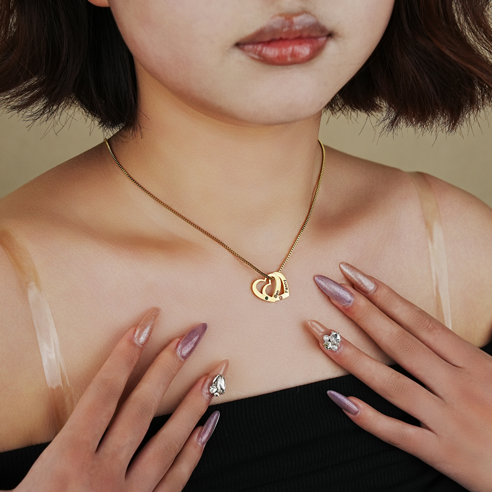 Valentine's Day Gift - Engraved Heart Bracelet/Necklace
