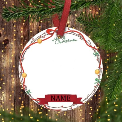 Personalized Baby Photo Christmas Ornament