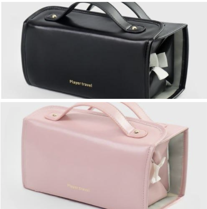 TO DAY 49% OFF Leather Waterproof Cosmetic Bag