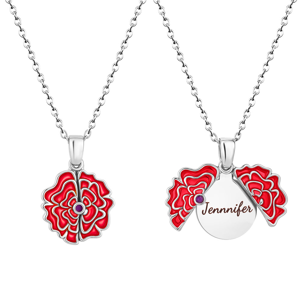 Valentine's Day Gifts🌸 Personalized Blooming Flower Name Necklace