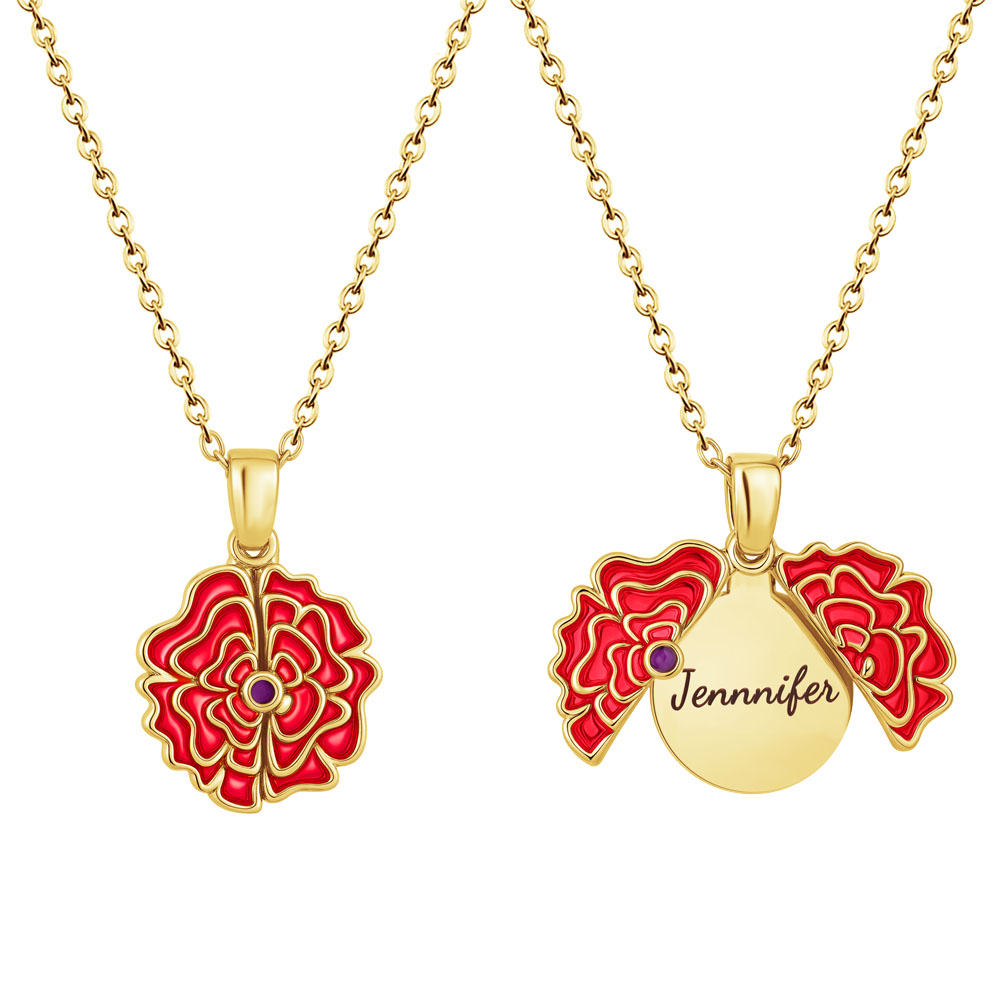 Valentine's Day Gifts🌸 Personalized Blooming Flower Name Necklace