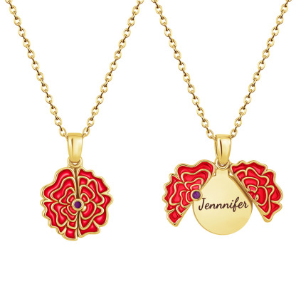 Valentine's Day Gifts🌸 Personalized Blooming Flower Name Necklace
