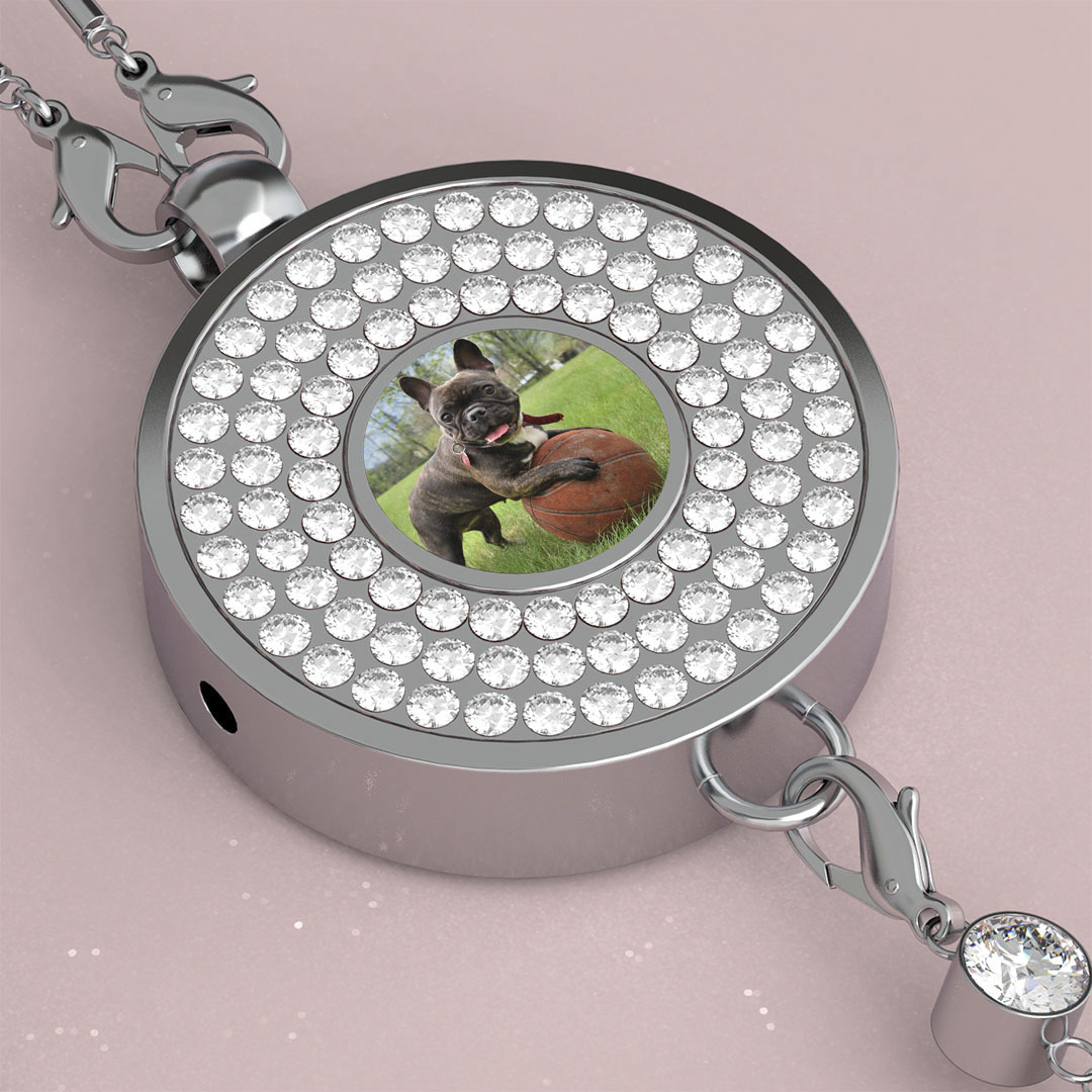 Personalized Car Perfume Photo Name Pendant