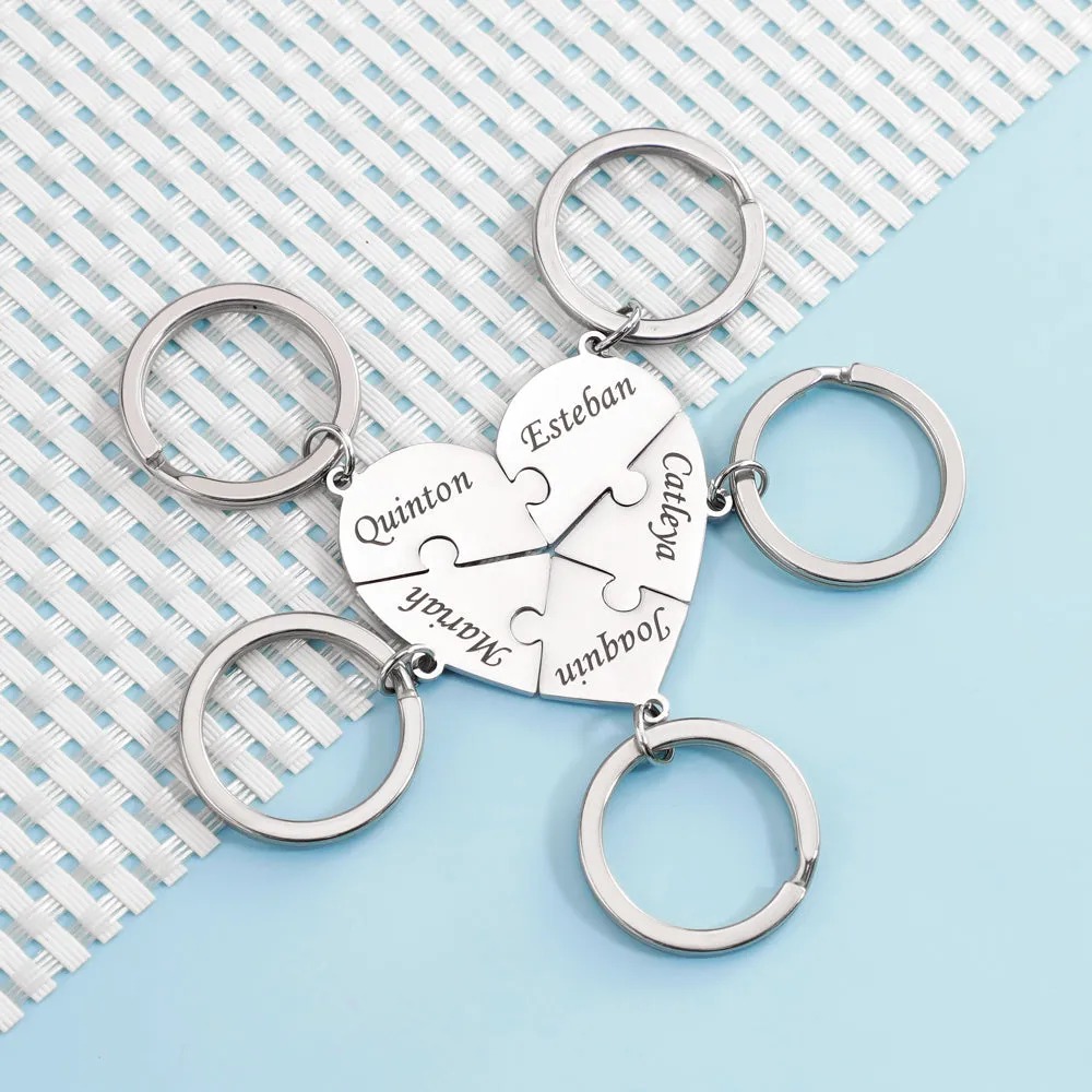 🎁Christmas Gift - Family/Friendship Puzzle Necklace/Keychain