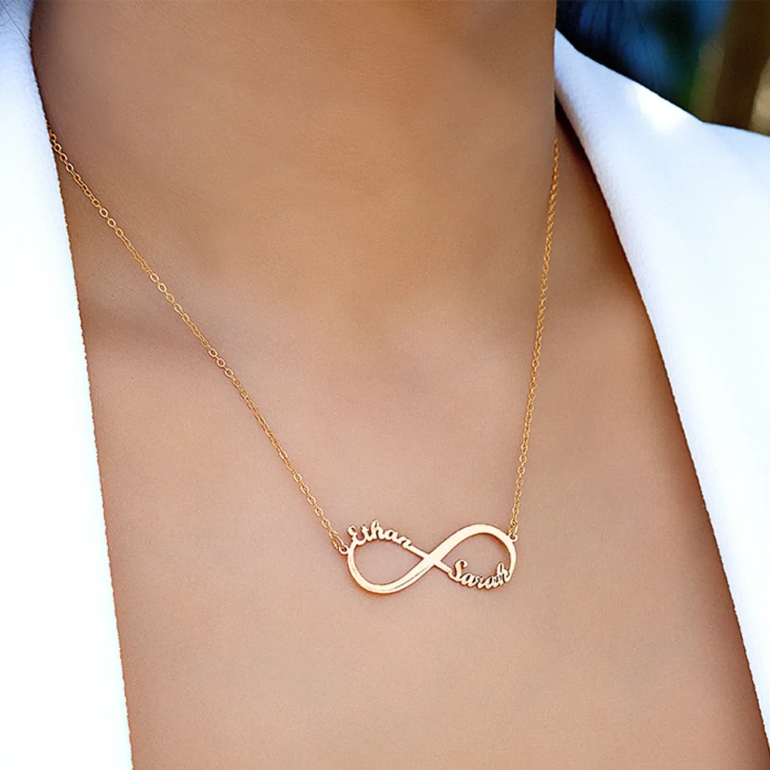 Mother's Day Gift, Infinity Love Name Necklace